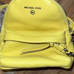 Michael Kors Vibrant Yellow Backpack